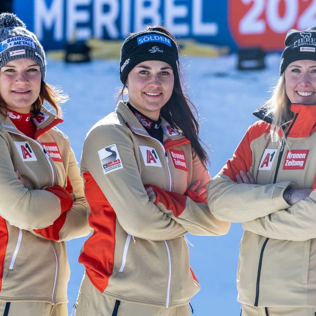 v.l. Ramona Siebenhofer, Franziska Gritsch, Cornelia Hütter und Ricarda Haaser.