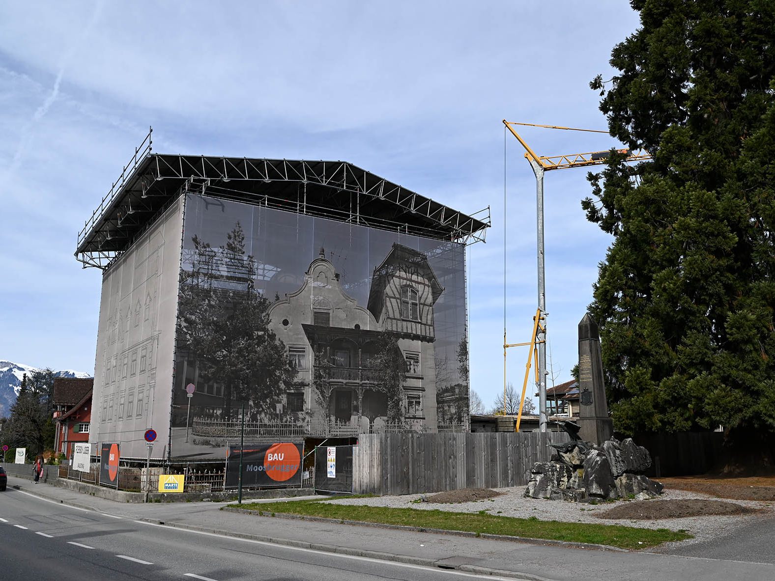 Die Arbeiten an der denkmalgeschützten Häusle-Villa in Rankweil haben begonnen. Die Arbeiten an der denkmalgeschützten Häusle-Villa in Rankweil haben begonnen.