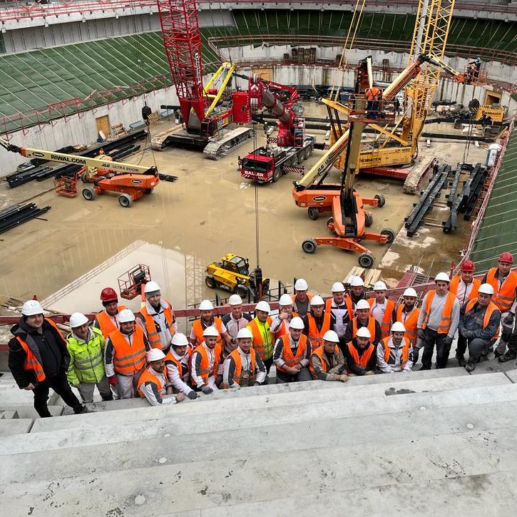Großbaustelle: 50 Mitarbeiter der Firma sind in Deutschland im Einsatz.