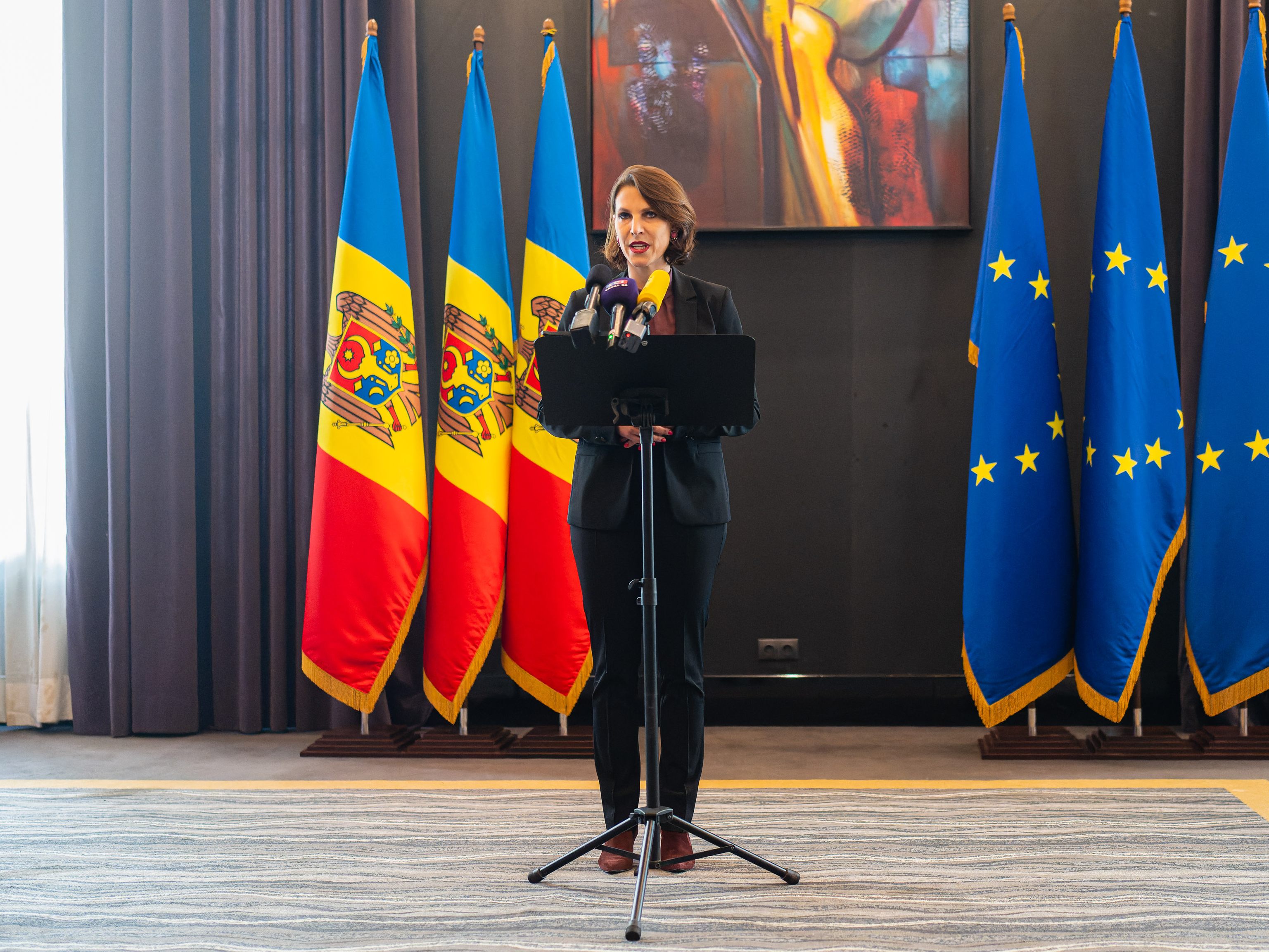 Europaministerin Karoline Edtstadler in Moldau. Europaministerin Karoline Edtstadler in Moldau.