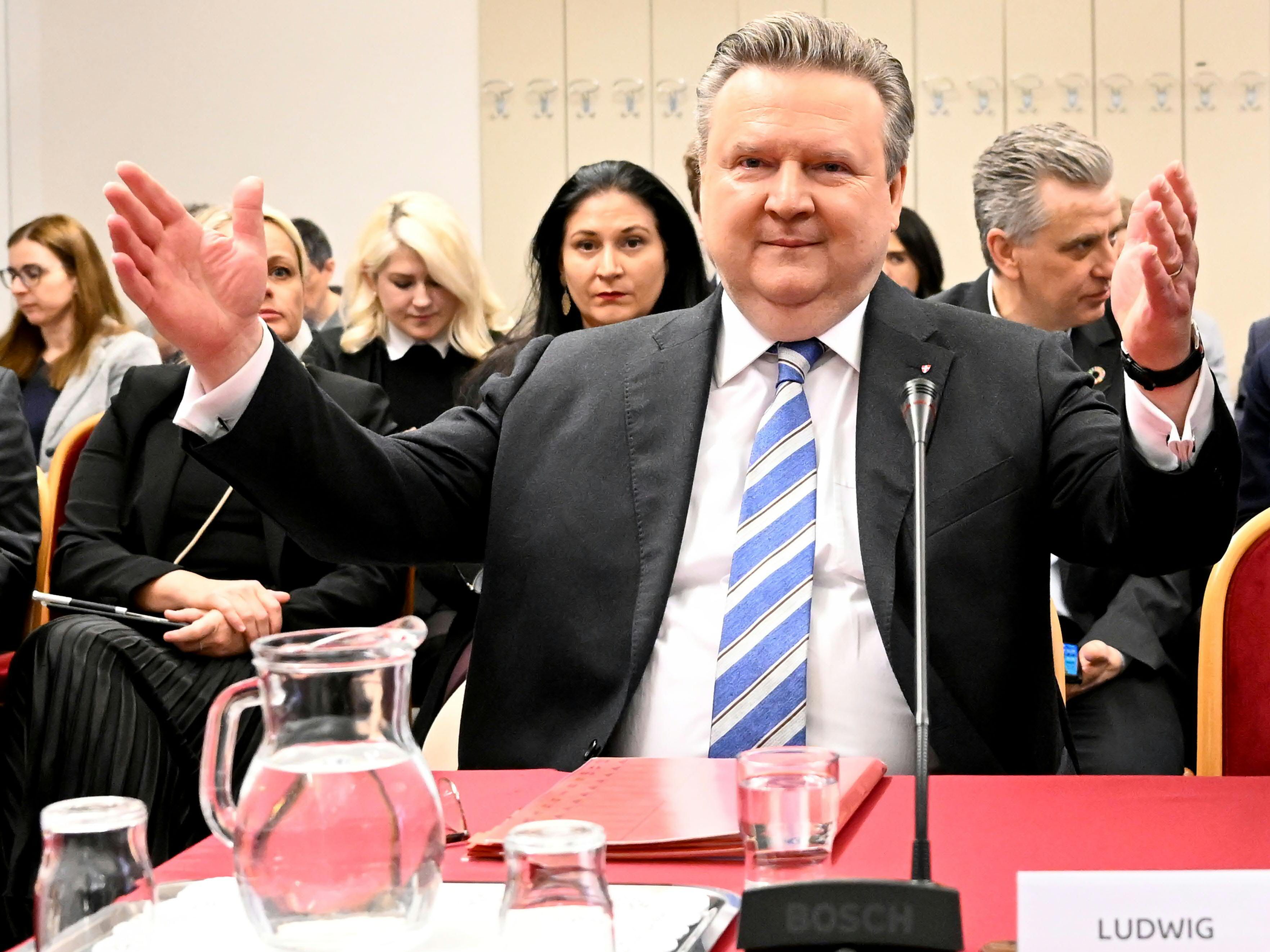 Michael Ludwig (SPÖ) sagte am Freitag in der U-Kommission zur Causa Wien Energie als Zeuge aus.