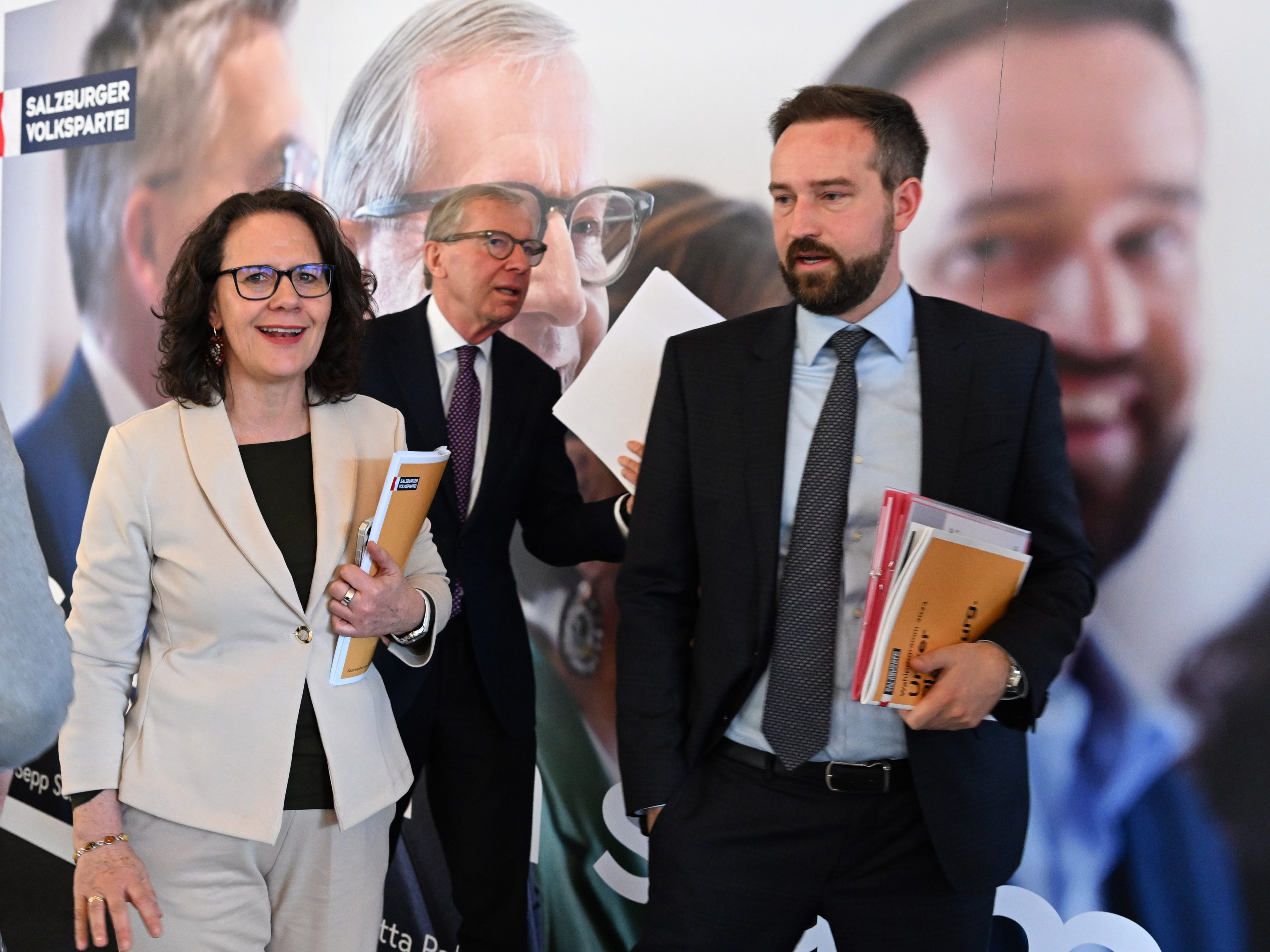 Die Salzburger ÖVP stellte ihr Wahlprogramm vor. Die Salzburger ÖVP stellte ihr Wahlprogramm vor.