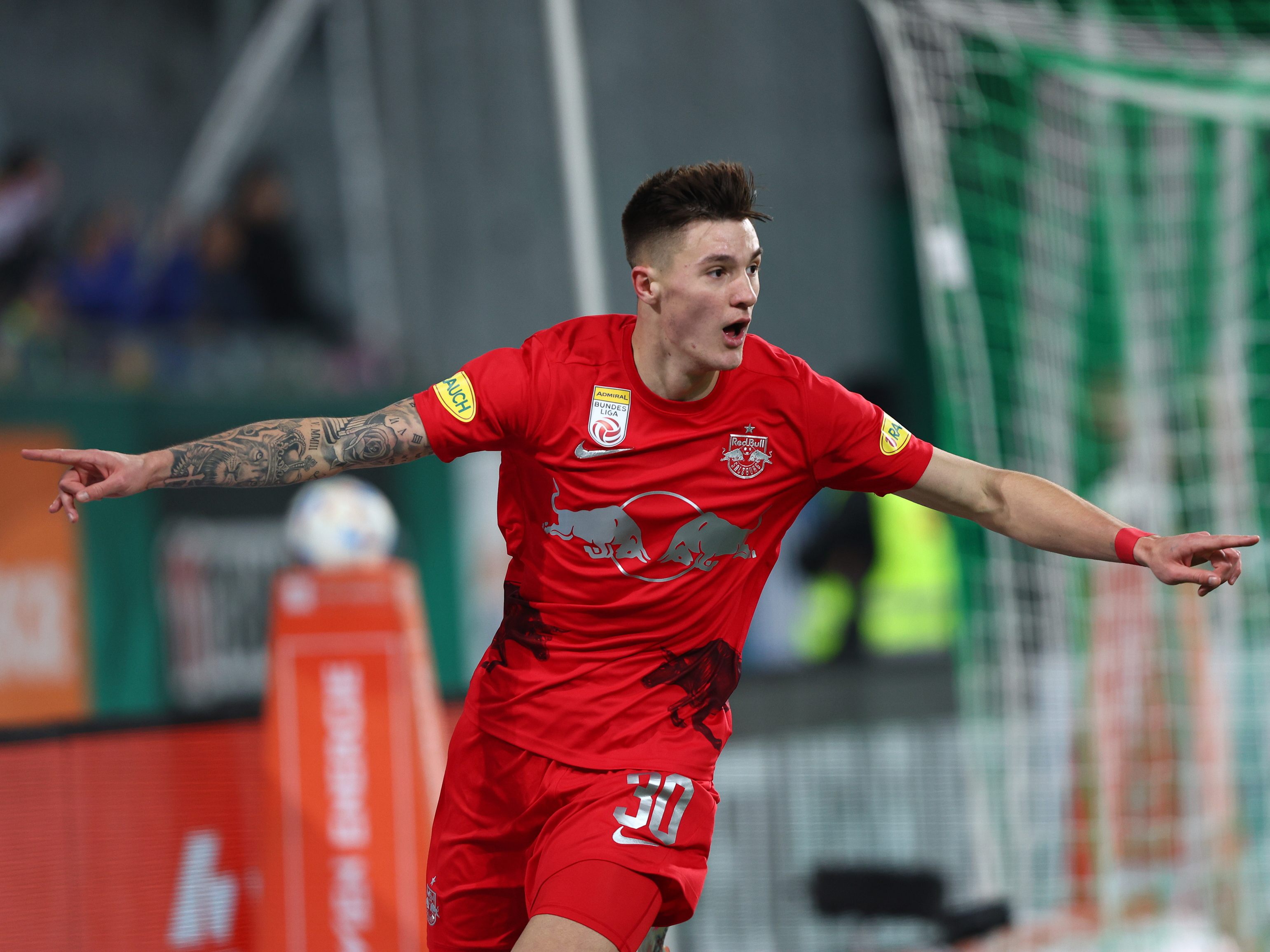 Salzburg jubelt über drei Punkte gegen Rapid Wien.