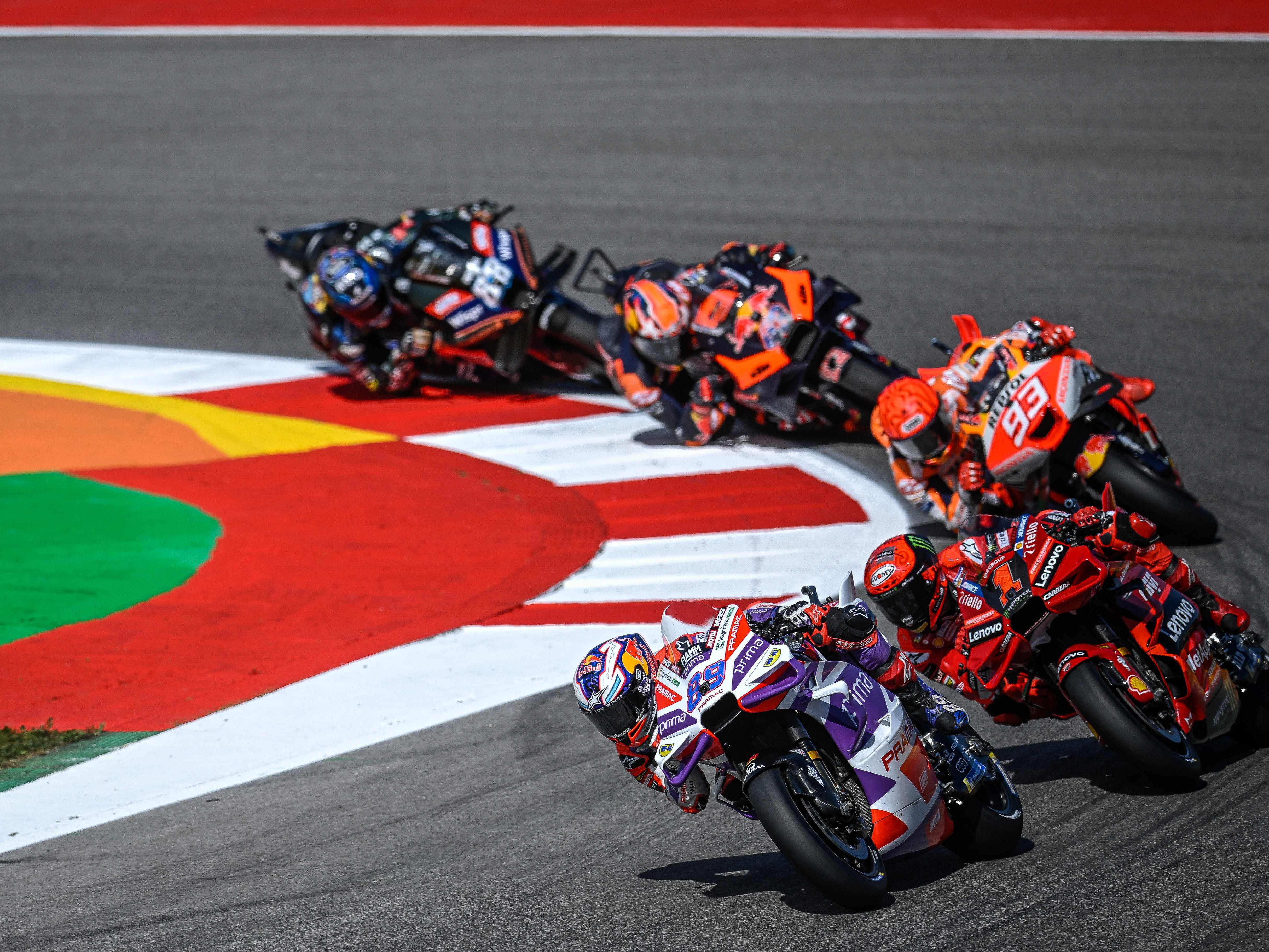 Pecco Bagnaia konnte den ersten MotoGP-Sprint für sich entscheiden. Pecco Bagnaia konnte den ersten MotoGP-Sprint für sich entscheiden.