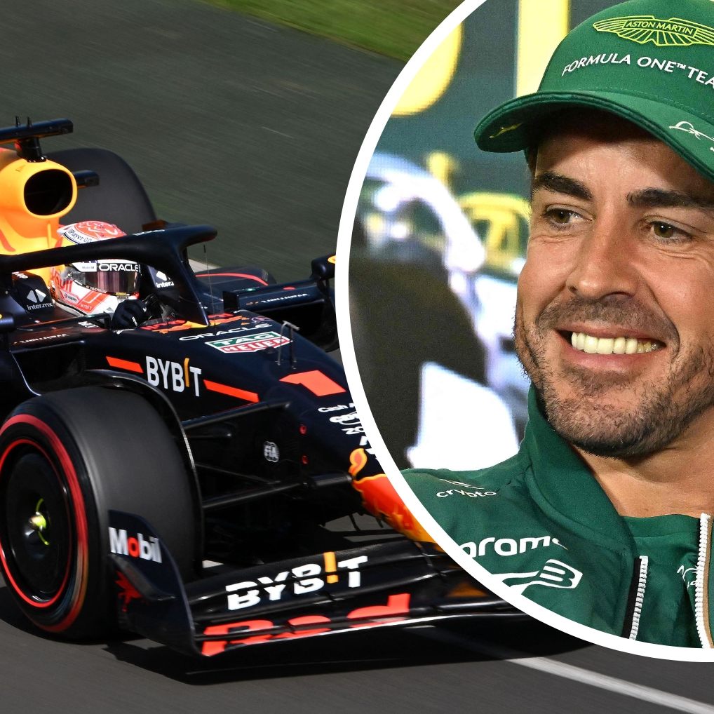 Fernando Alonso (r.) ist bisher der Red-Bull-Verfolger Nummer 1.