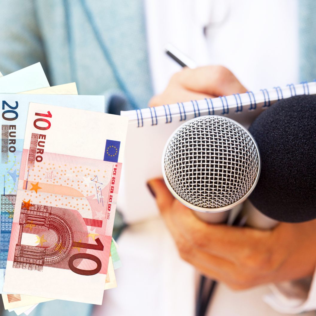 Das Gehalt von Journalisten wird angehoben.