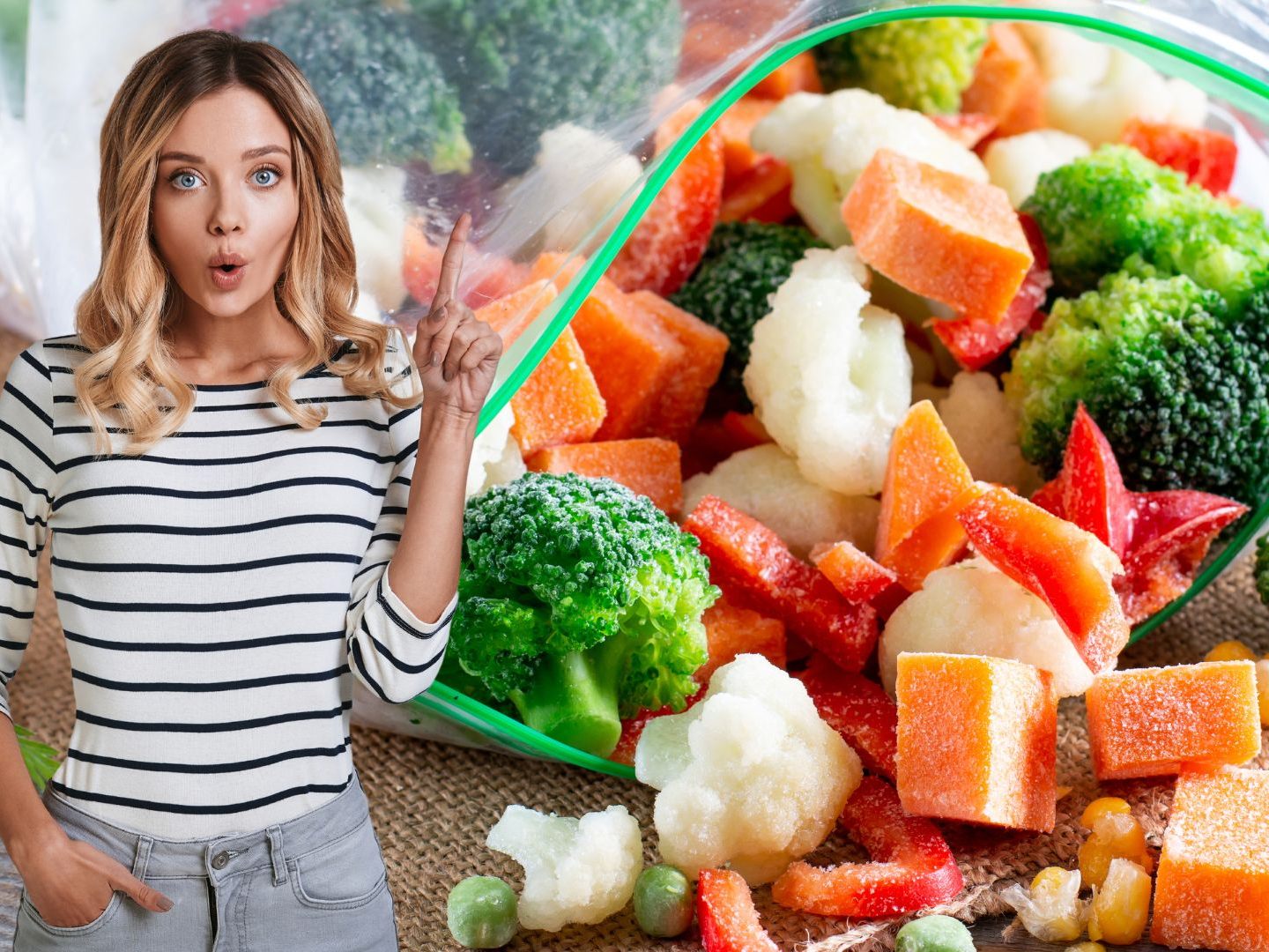 Überschüssige Luft in Gefrierbeuteln kann ganz einfach und schnell entfernt werden.