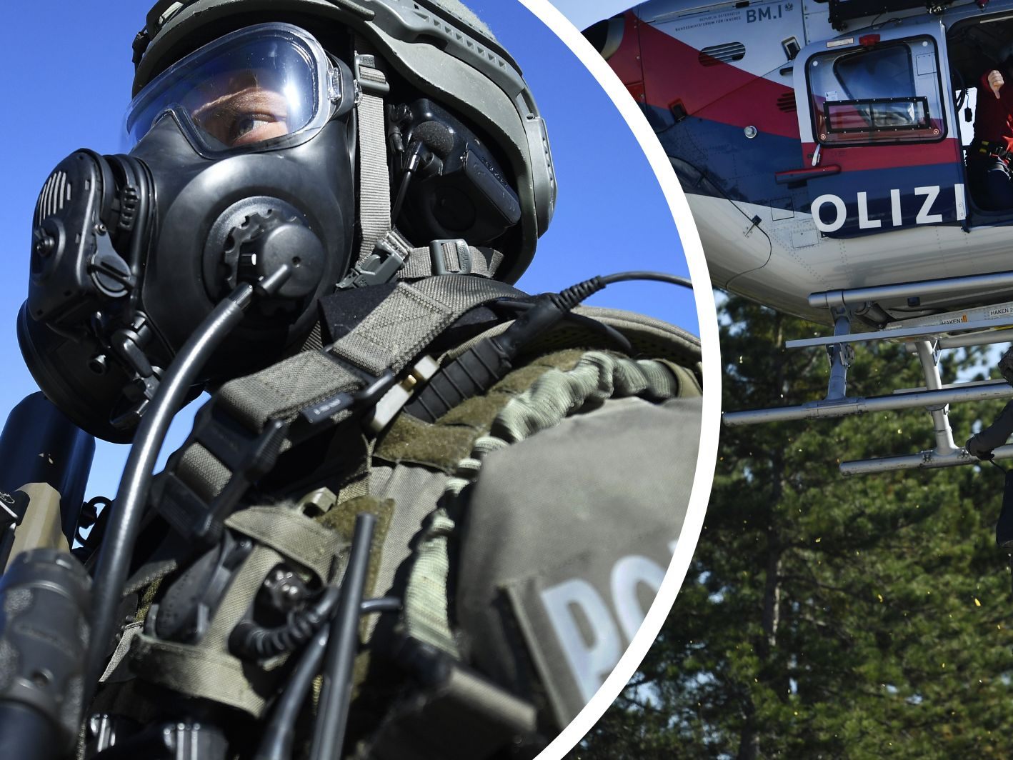 In einem gemeinsamen Übungsszenario proben das Bundesheer und die Polizei in Niederösterreich ihr Vorgehen bei einer terroristischen Bedrohung. In einem gemeinsamen Übungsszenario proben das Bundesheer und die Polizei in Niederösterreich ihr Vorgehen bei einer terroristischen Bedrohung.