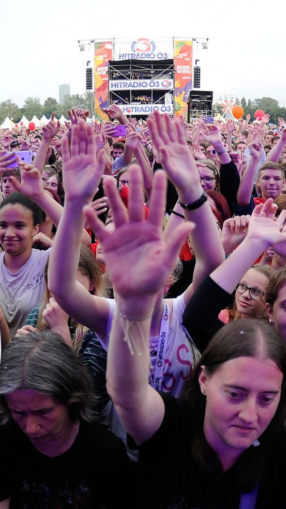 Das Motto des 40. Wiener Donauinselfests lautet #momentewiediese".