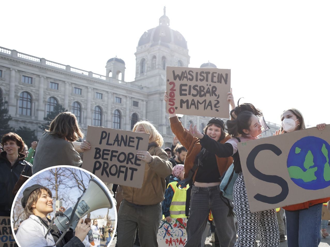 25.000 Menschen nahmen am globalen Klimastreik von Fridays for Future in Wien am 3. März teil. 25.000 Menschen nahmen am globalen Klimastreik von Fridays for Future in Wien am 3. März teil.