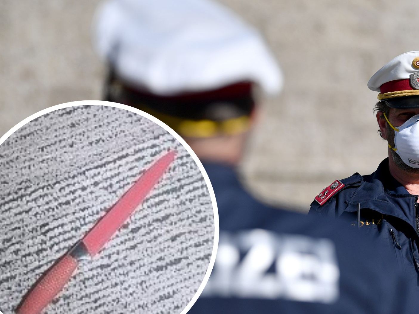 Eine 48-Jährige attackierte in Wien-Favoriten Polizisten mit dem Küchenmesser. Eine 48-Jährige attackierte in Wien-Favoriten Polizisten mit dem Küchenmesser.