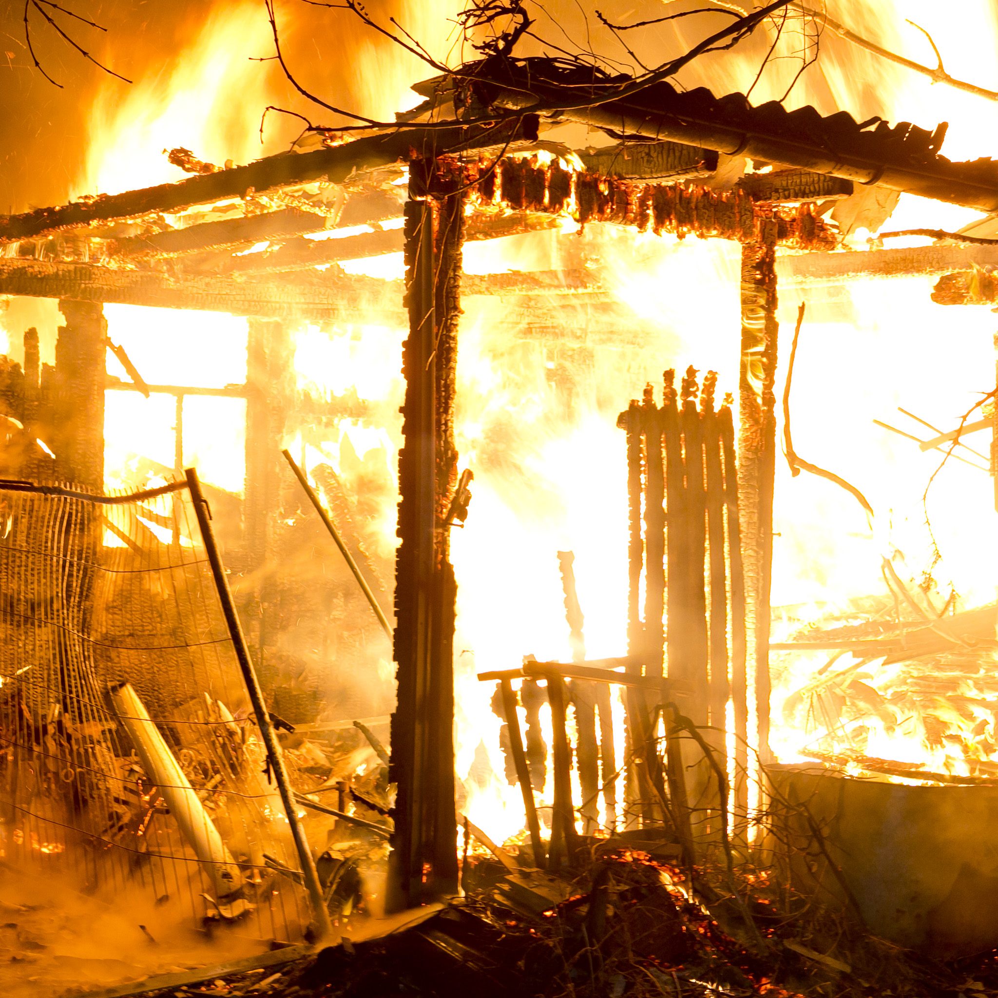 Stadel in Mäder stand in Vollbrand