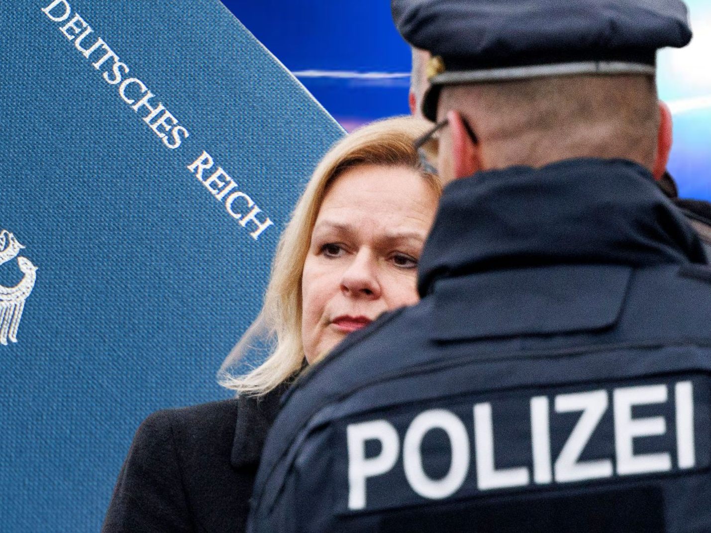 Die deutsche Innenministerin Nancy Faeser findet klare Worte für den erschreckenden Vorfall. Die deutsche Innenministerin Nancy Faeser findet klare Worte für den erschreckenden Vorfall.