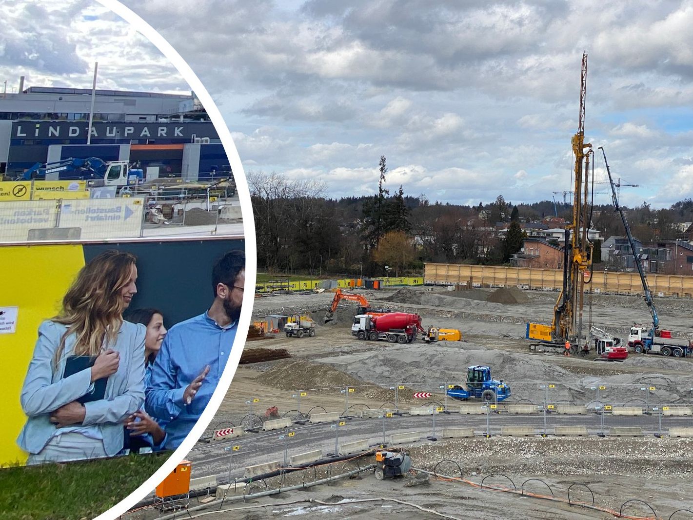 Die Arbeiten am Vierlinden-Quartier sind gestartet.