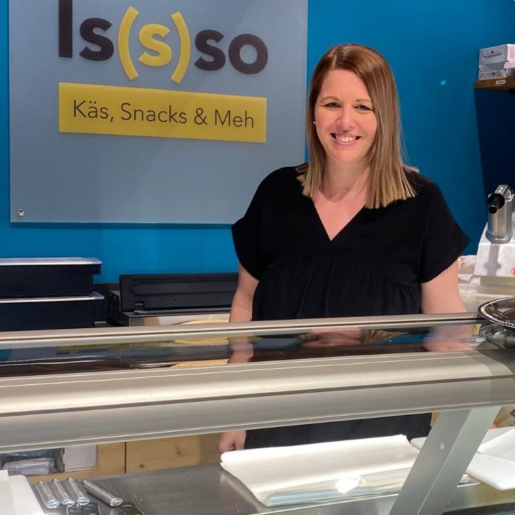 Nathalie Hofer vom Is(s)so hat das Käslädele neu eröffnet.