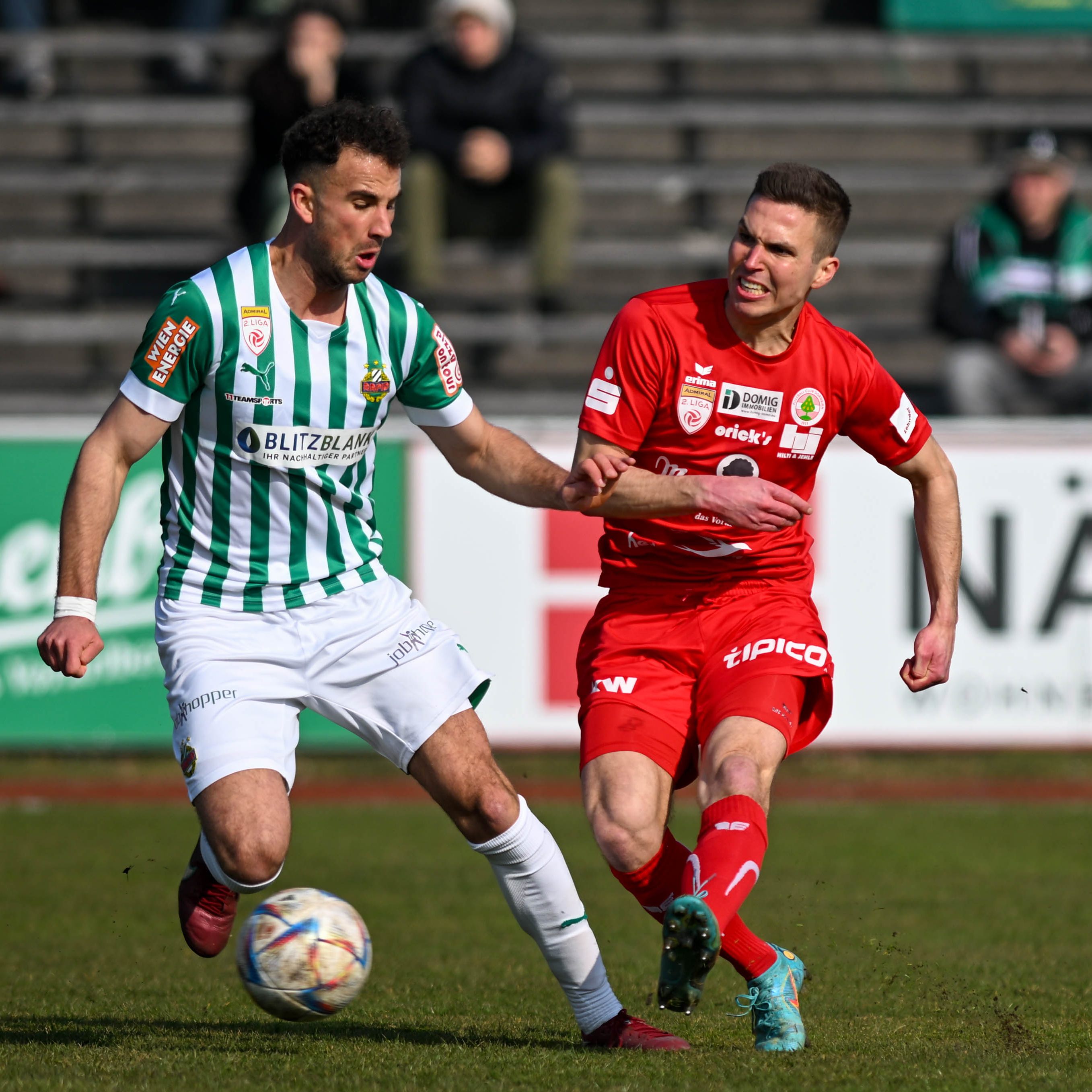 Dornbirn und Rapid Wien II lieferten sich heute ein enges Duell.