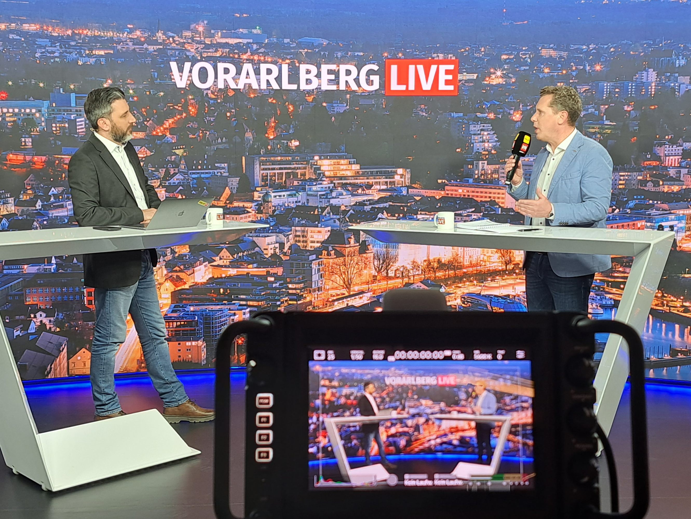 Pascal Pletsch im Gespräch mit Bernhard Heinzle.