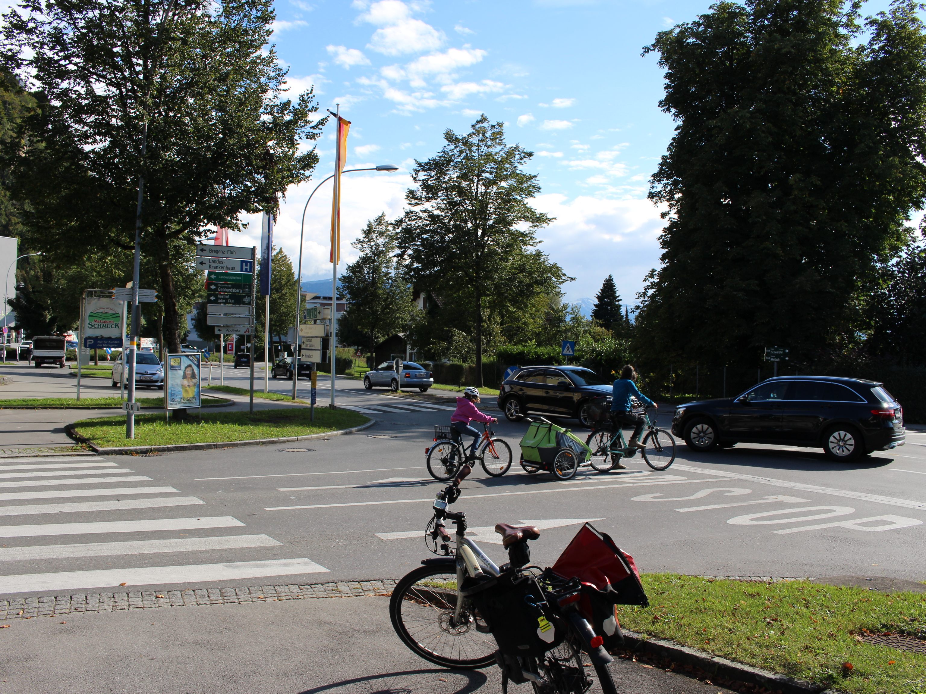 Es gibt noch zu viele Gefahrstellen für Radfahrende in Bregenz Es gibt noch zu viele Gefahrstellen für Radfahrende in Bregenz
