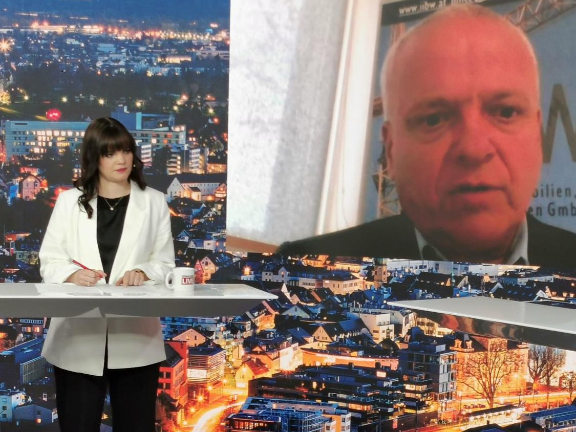 Wohnbau-Experte Wolfgang Amann war am Montag per Videocall bei "Vorarlberg LIVE" zugeschalten.