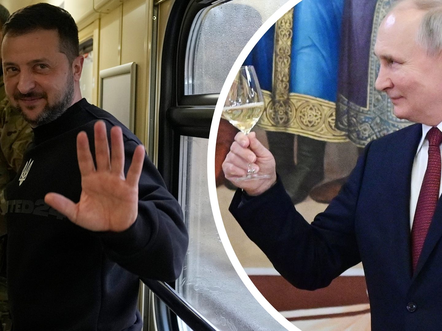 Selenskyj warnt vor den Absichten von Putin. Selenskyj warnt vor den Absichten von Putin.