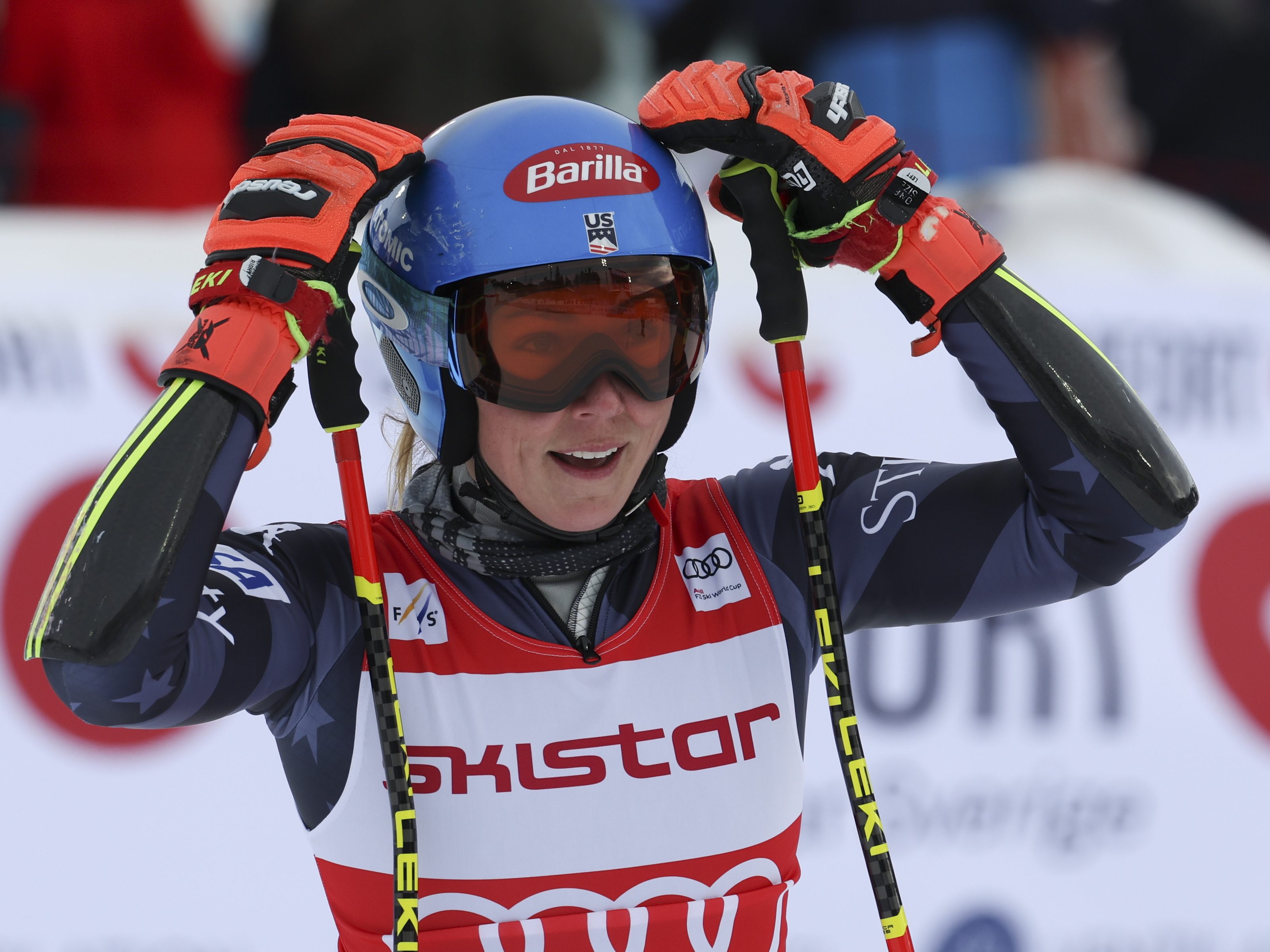 Überglücklich: Mikaela Shiffrin.