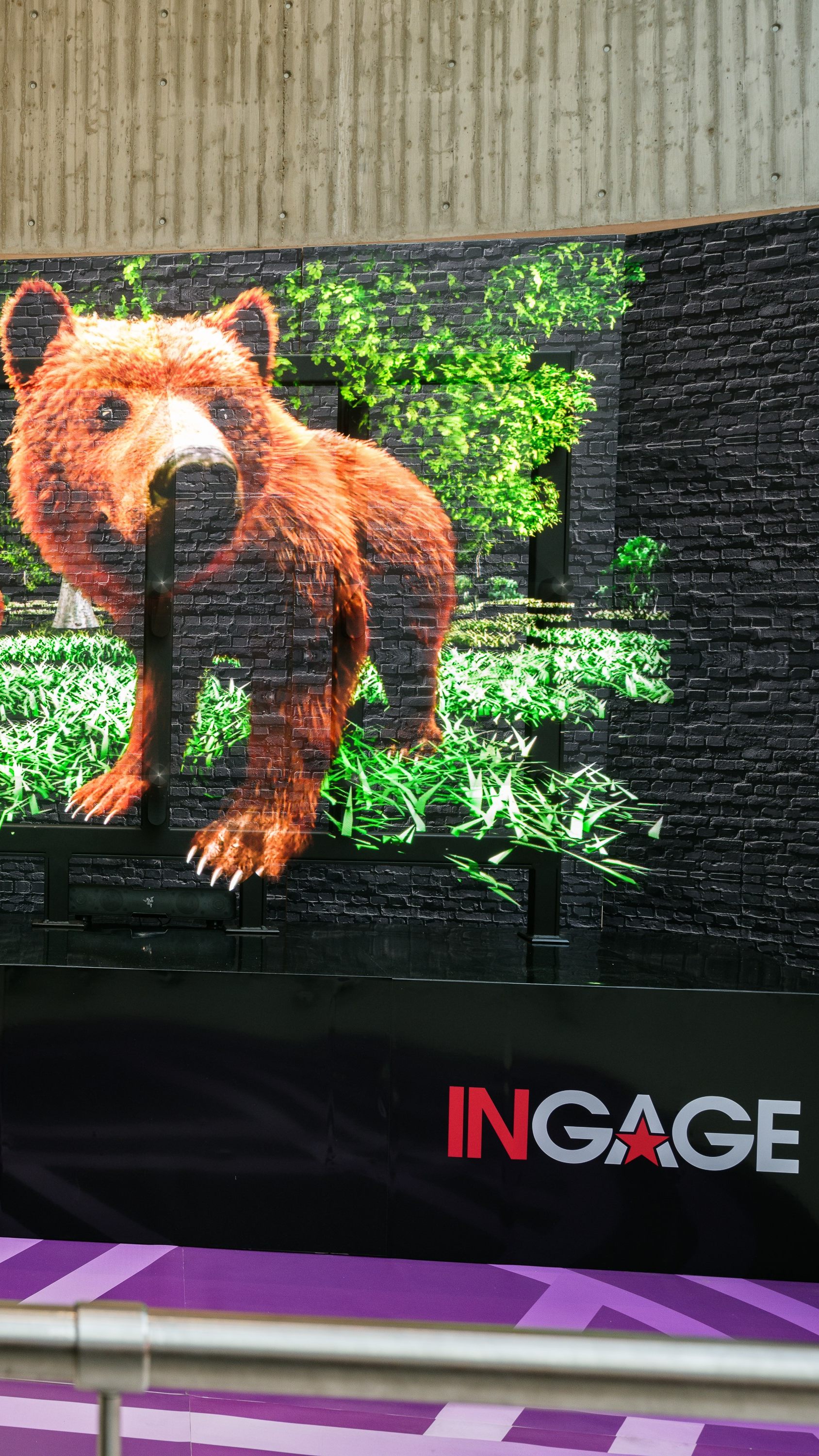 In Wien Mitte "The Mall" kann man derzeit Braunbären in 3D sehen.