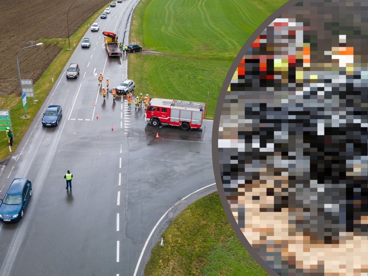 Unfall zwischen Nenzing und Nüziders. Unfall zwischen Nenzing und Nüziders.