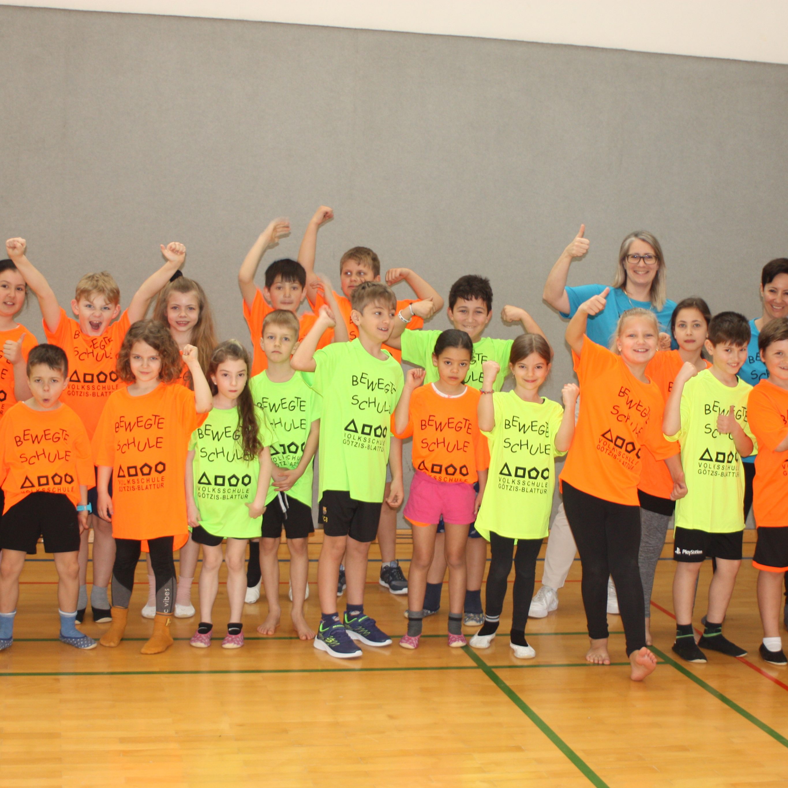 VS Götzis Blattur macht bei der Kids Athletics Challenge mit 150 Kids mit.