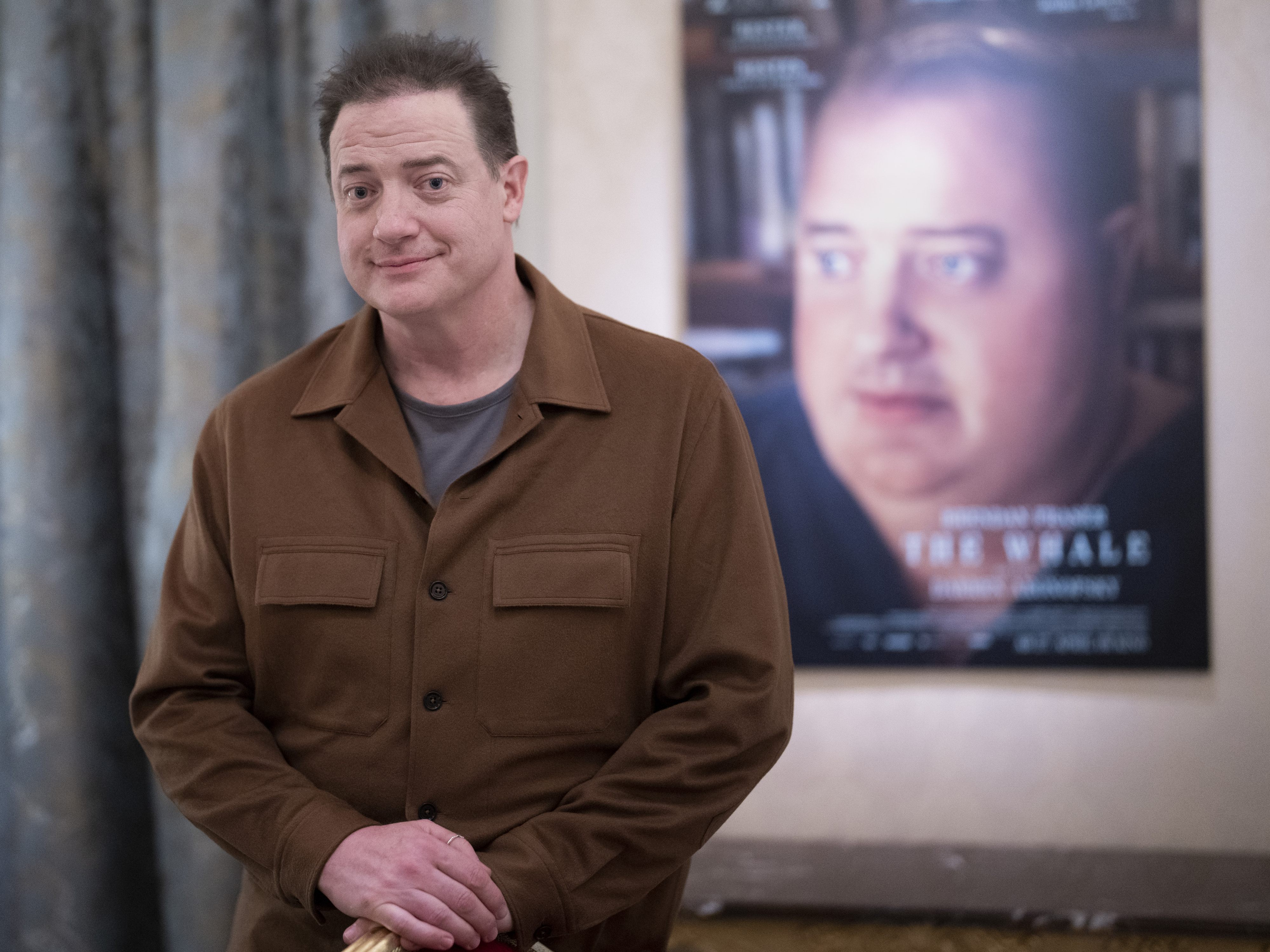 Brendan Fraser bekam für "The Whale" den Oscar. Brendan Fraser bekam für "The Whale" den Oscar.