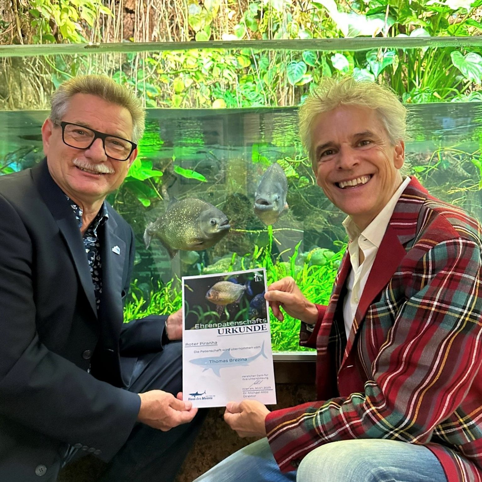 Thomas Brezina erhielt eine Piranha-Partnerschaft.