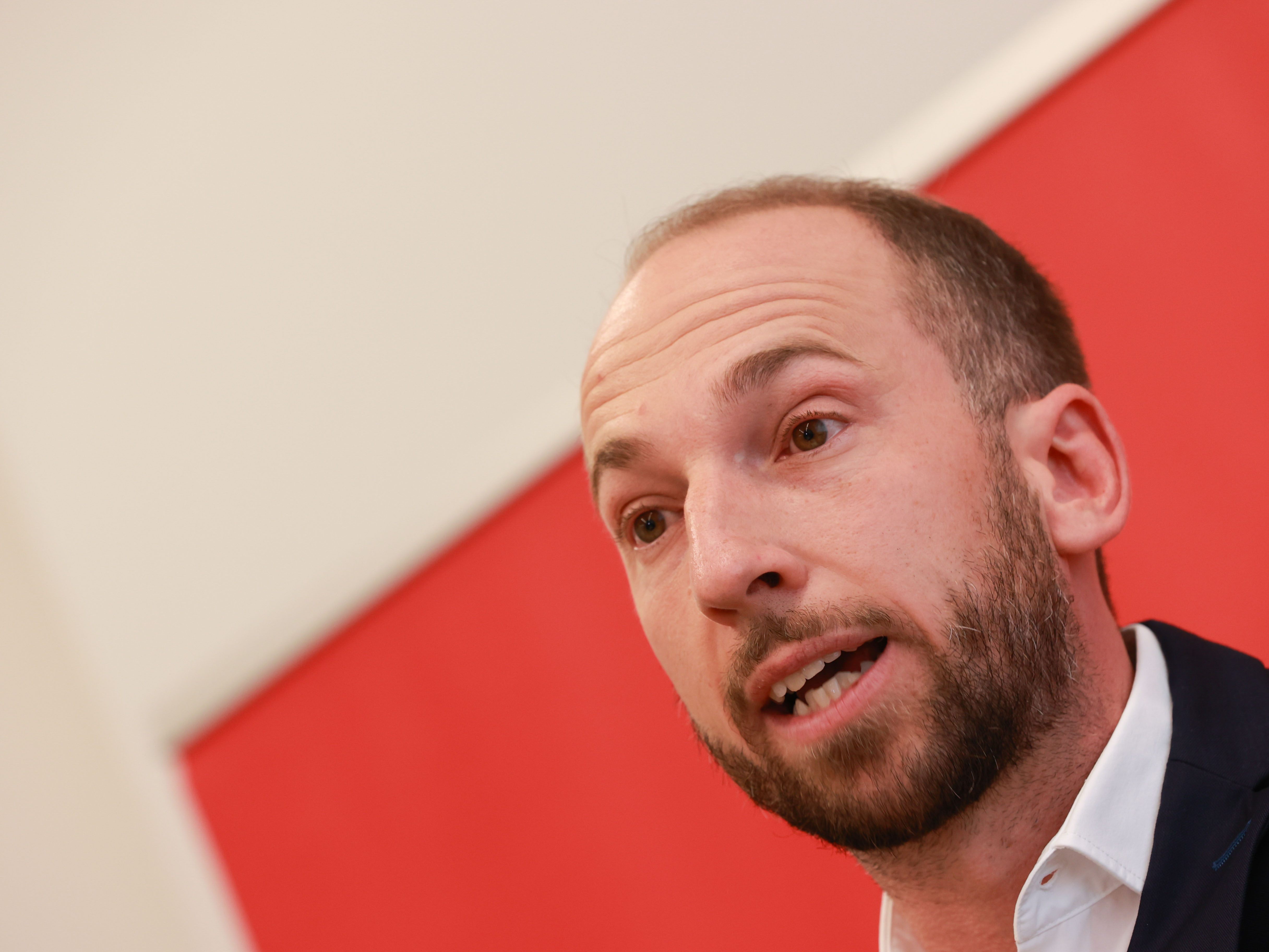 Salzburgs SPÖ-Chef Egger am Freitag nach der Landtagswahl.