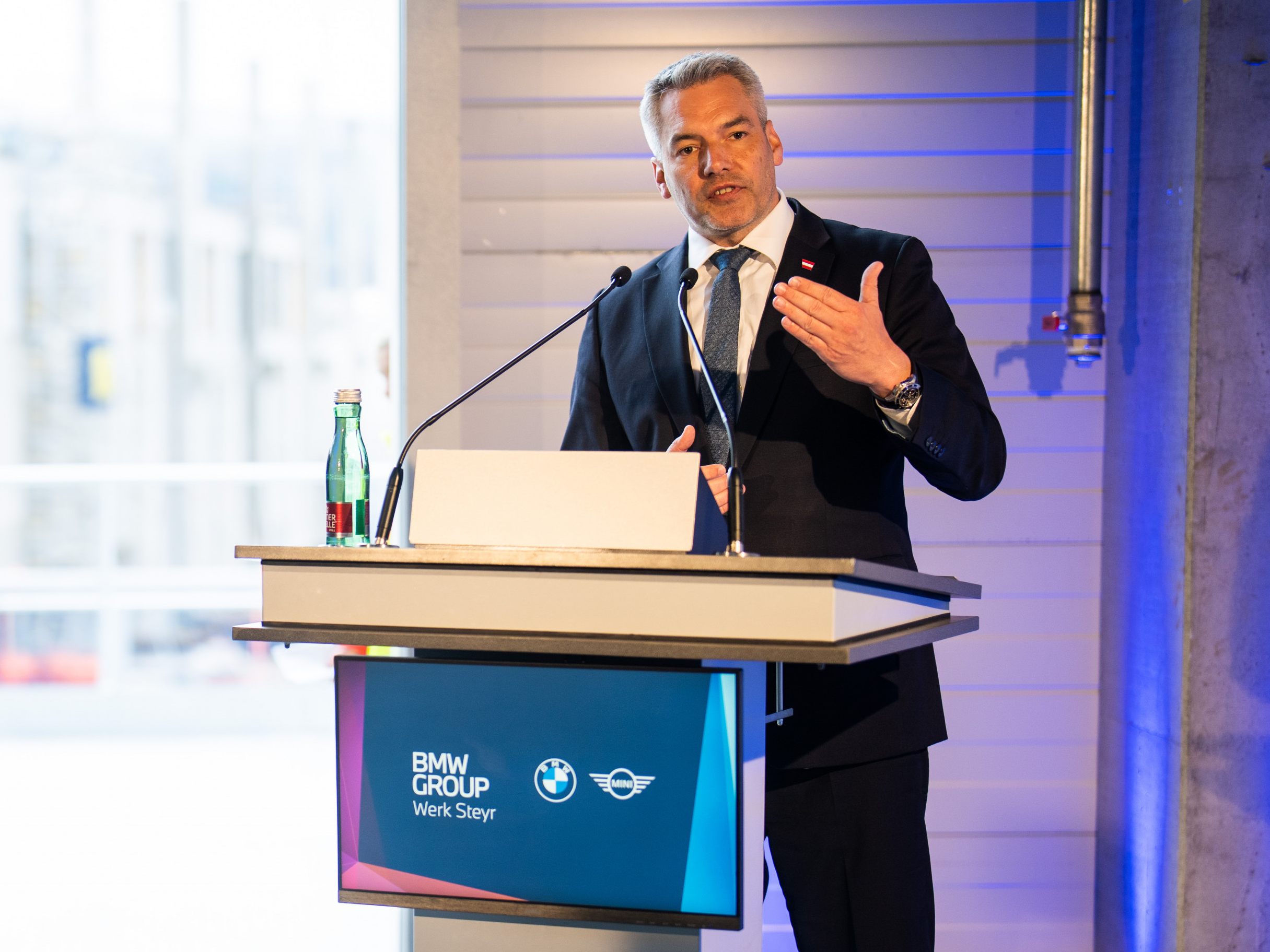 Bundeskanzler Nehammer im BMW-Werk in Steyr. Bundeskanzler Nehammer im BMW-Werk in Steyr.