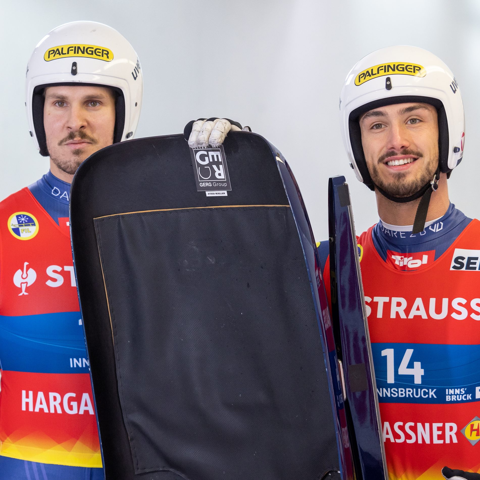 Thomas Steu (re.) beendet seine Rodelkarriere.