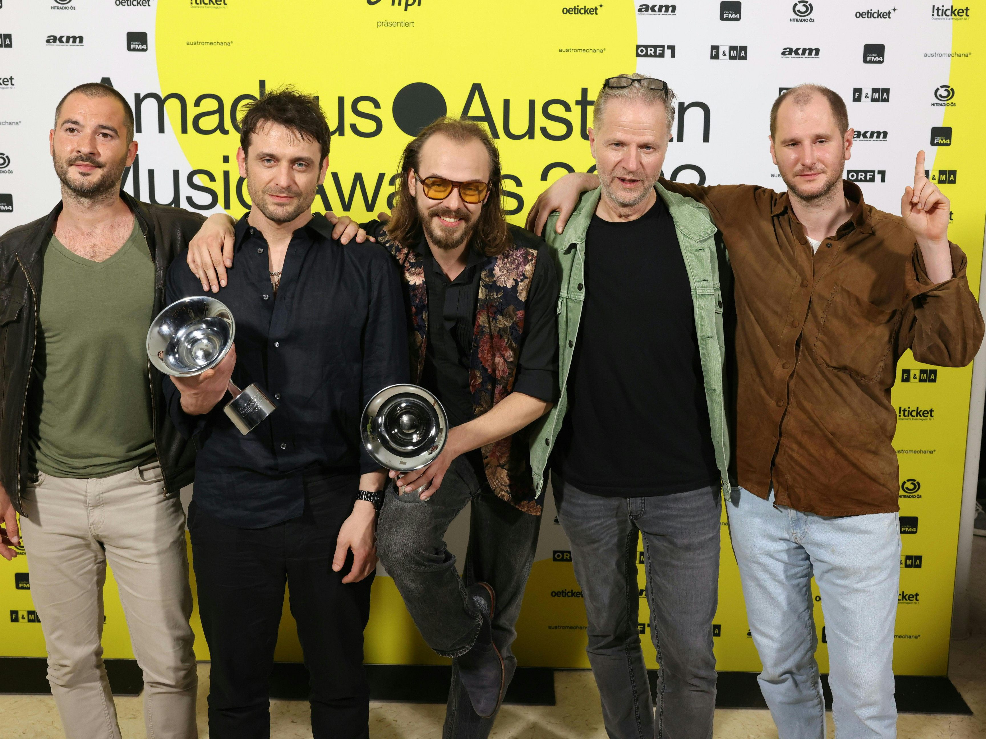 Wanda räumten bei den Amadeus Awards ab. Wanda räumten bei den Amadeus Awards ab.