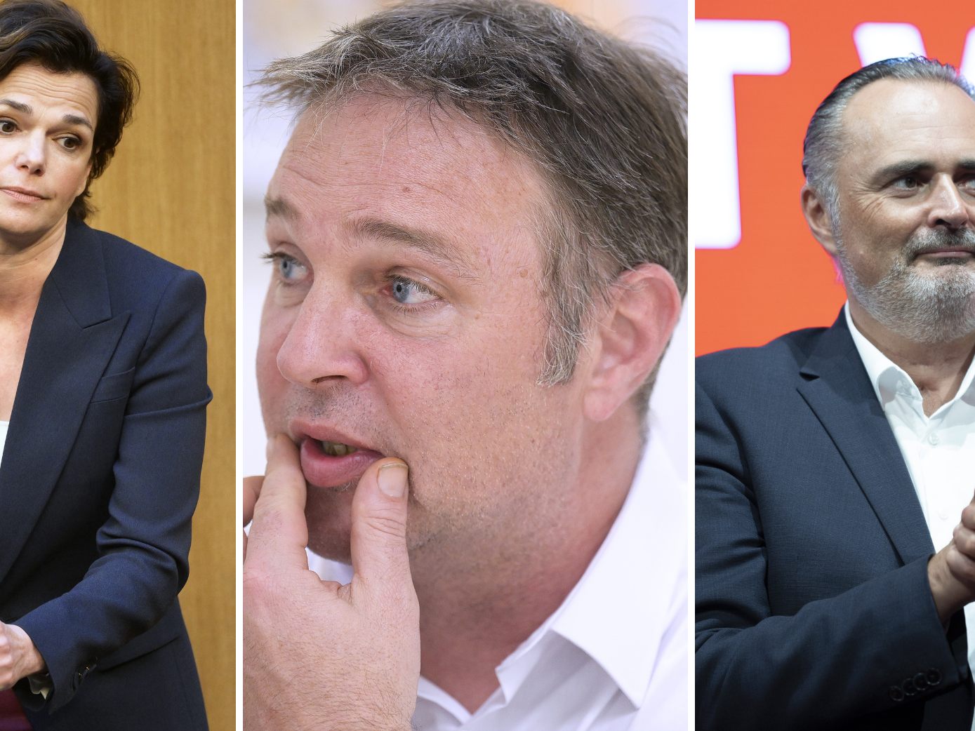 Pamela Rendi-Wagner, Hans Peter Doskozil und Andreas Babler sind noch im Rennen um den Parteivorsitz. Pamela Rendi-Wagner, Hans Peter Doskozil und Andreas Babler sind noch im Rennen um den Parteivorsitz.