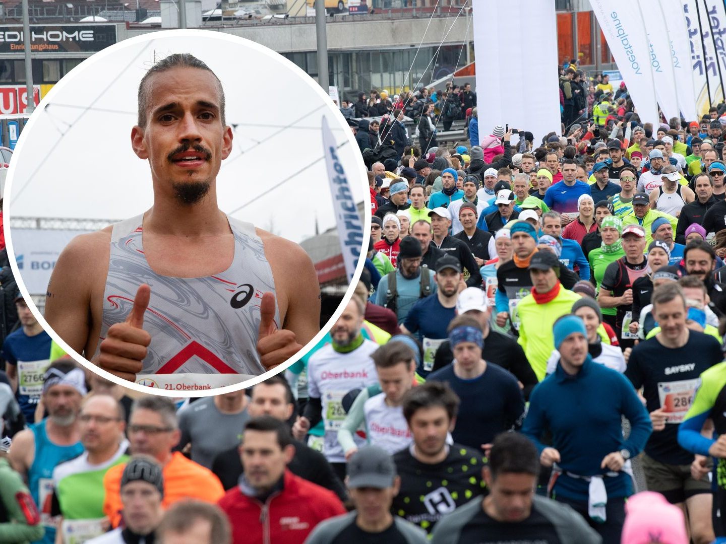 Boch gewinnt den Marathon in Linz. Boch gewinnt den Marathon in Linz.