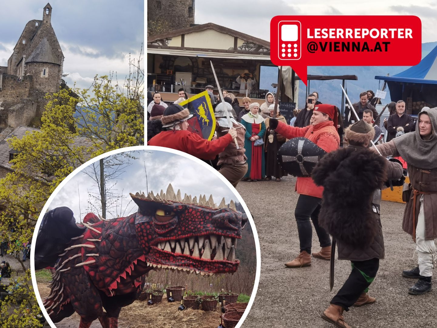 Der Mittelaltermarkt auf der Burgruine Aggstein bot ein buntes Programm für Groß und Klein. Der Mittelaltermarkt auf der Burgruine Aggstein bot ein buntes Programm für Groß und Klein.