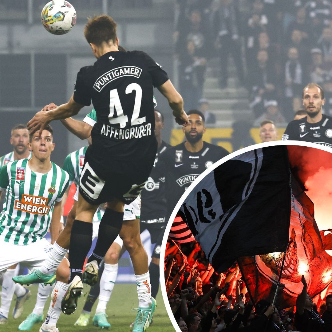 Im ÖFB-Cupfinale musste sich Rapid Wien gegen Sturm Graz mit 0:2 geschlagen geben.