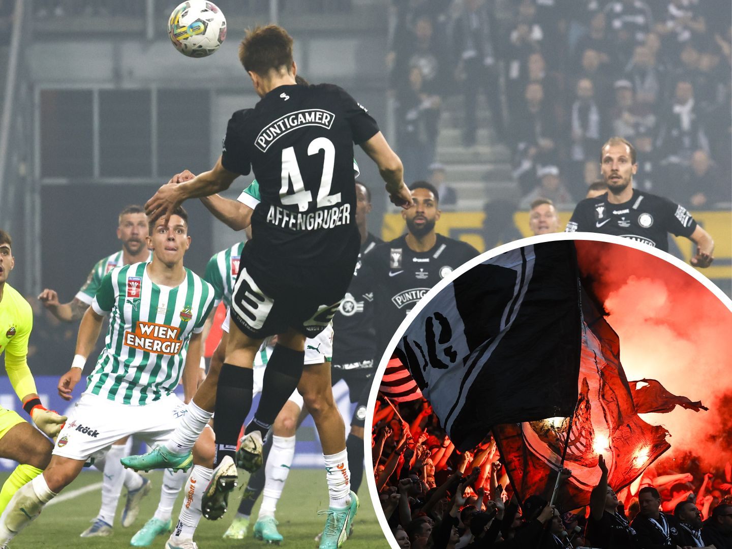 Im ÖFB-Cupfinale musste sich Rapid Wien gegen Sturm Graz mit 0:2 geschlagen geben. Im ÖFB-Cupfinale musste sich Rapid Wien gegen Sturm Graz mit 0:2 geschlagen geben.