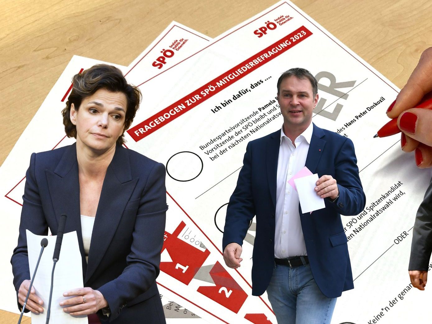 Am heutigen Montag startet die SPÖ-Mitgliederbefragung zur Parteiführung. Am heutigen Montag startet die SPÖ-Mitgliederbefragung zur Parteiführung.