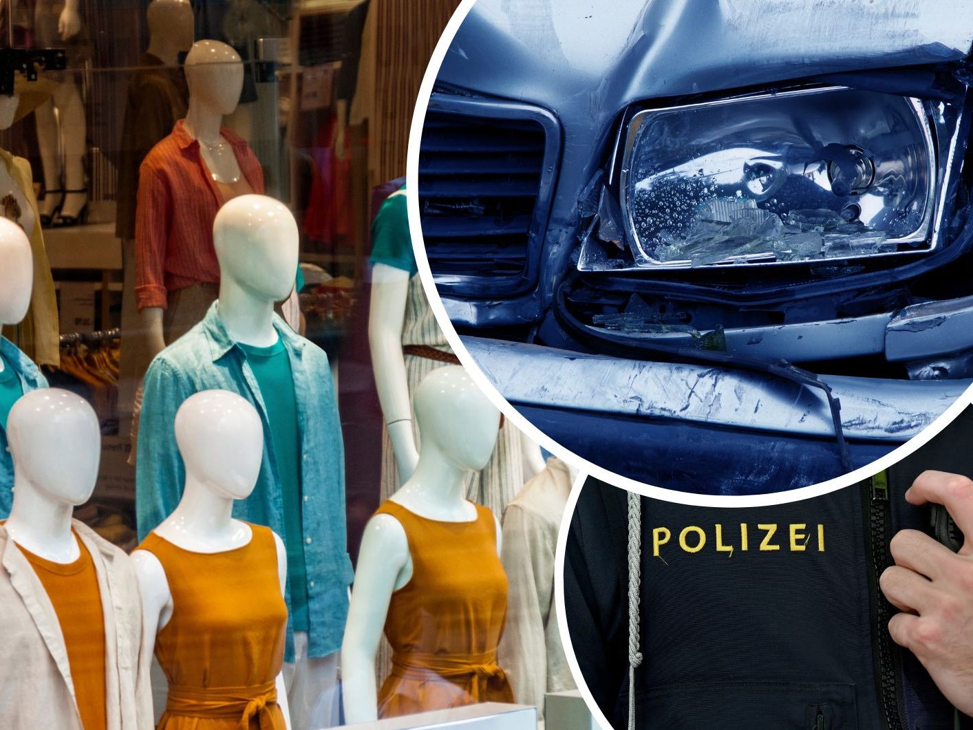 Unbekannte Täter rammten mit dem Auto die Eingangstüre eines Modegeschäfts in der Wiener City auf. Unbekannte Täter rammten mit dem Auto die Eingangstüre eines Modegeschäfts in der Wiener City auf.
