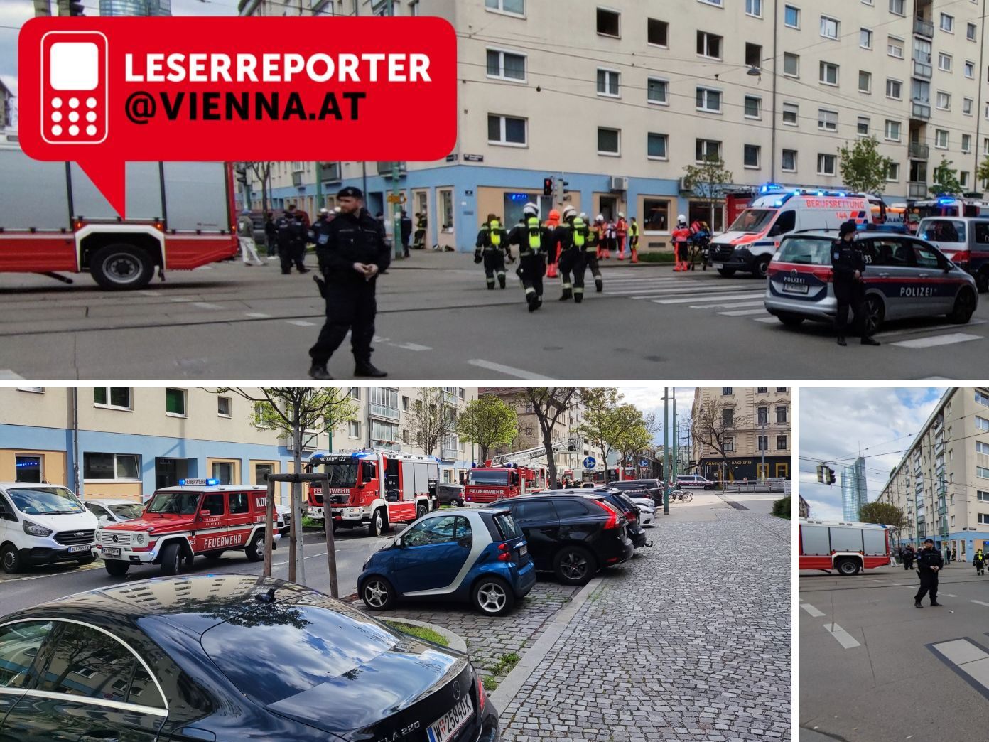 Leserreporter Julian H. hat Vienna.at Fotos zu einem Wohnungsvollbrand in Wien-Brigittenau geschickt. Leserreporter Julian H. hat Vienna.at Fotos zu einem Wohnungsvollbrand in Wien-Brigittenau geschickt.