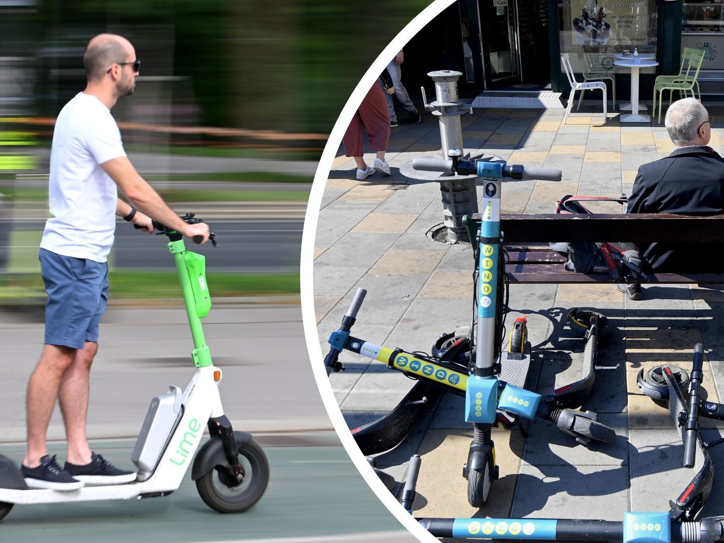 Die strengeren E-Scooter-Regeln in Wien verzögern sich.