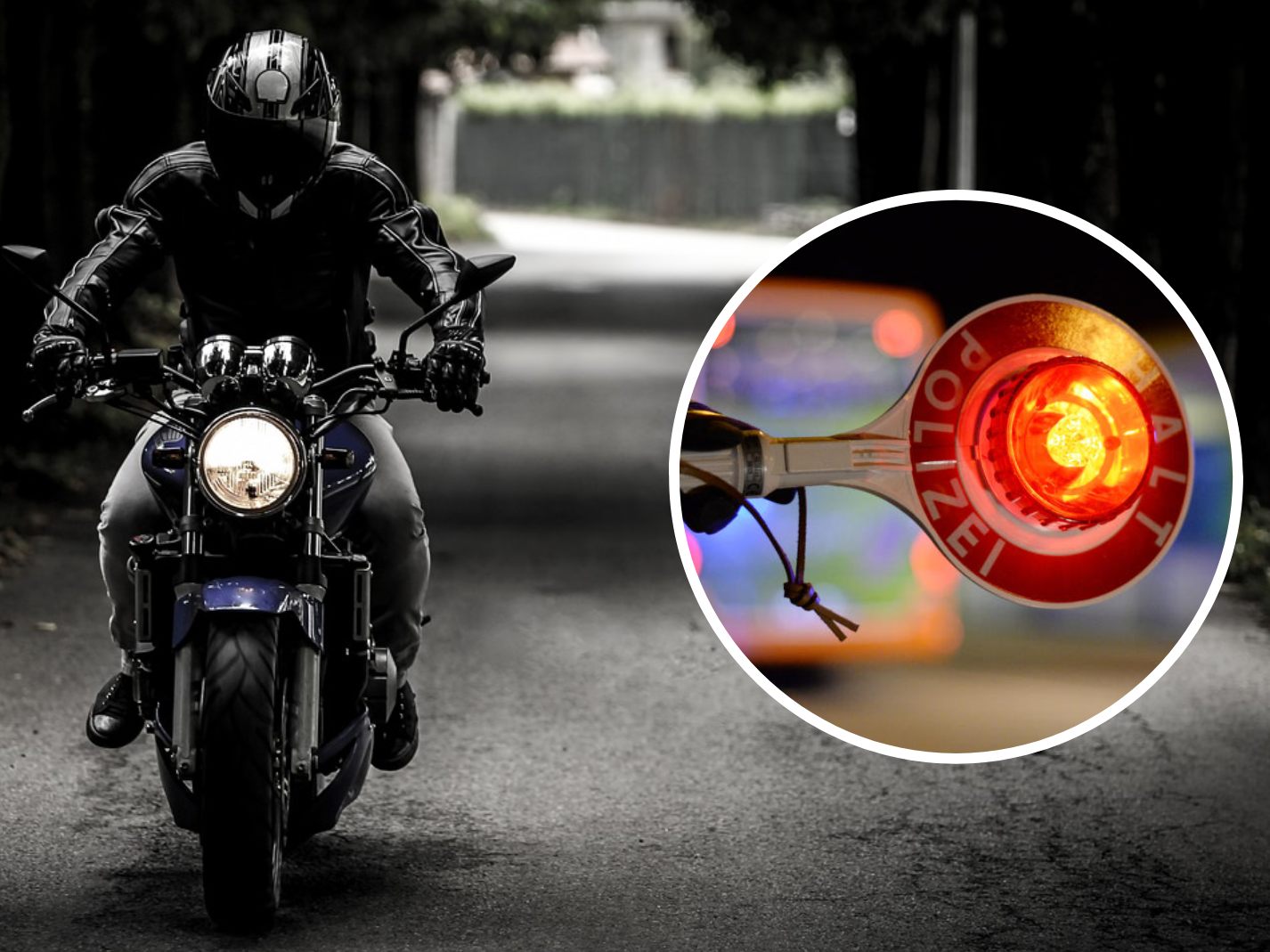 Die Polizei sucht einen Motorradfahrer in Wien. Die Polizei sucht einen Motorradfahrer in Wien.