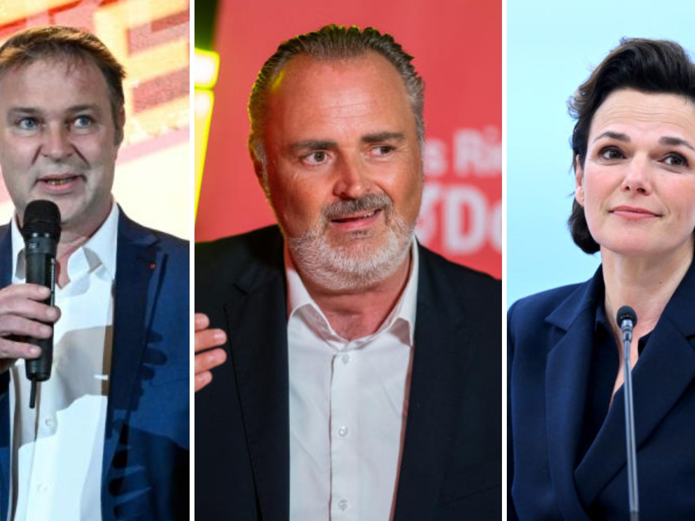 Babler, Doskozil und Rendi-Wagner kämpfen um Stimmen. Babler, Doskozil und Rendi-Wagner kämpfen um Stimmen.