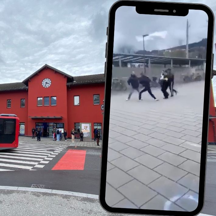 Ein Video der schrecklichen Bluttat am Dornbirner Bahnhof kursiert auf Social Media.