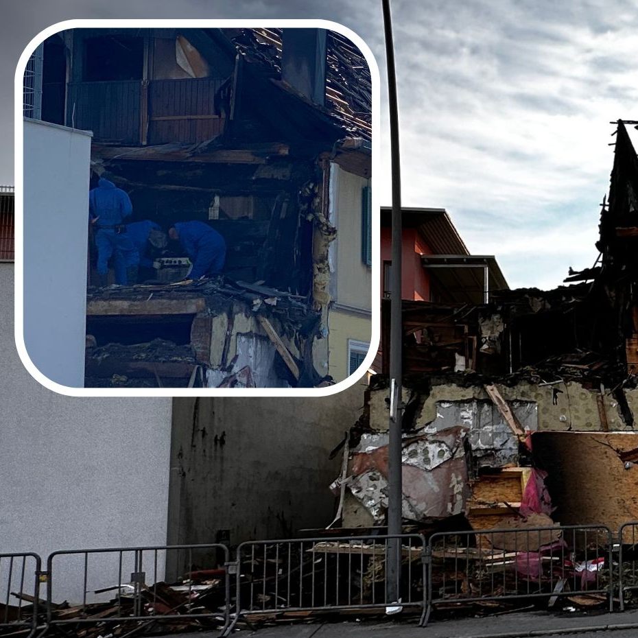 Die Kripo ermittelt nach dem Brand des Gasthauses.