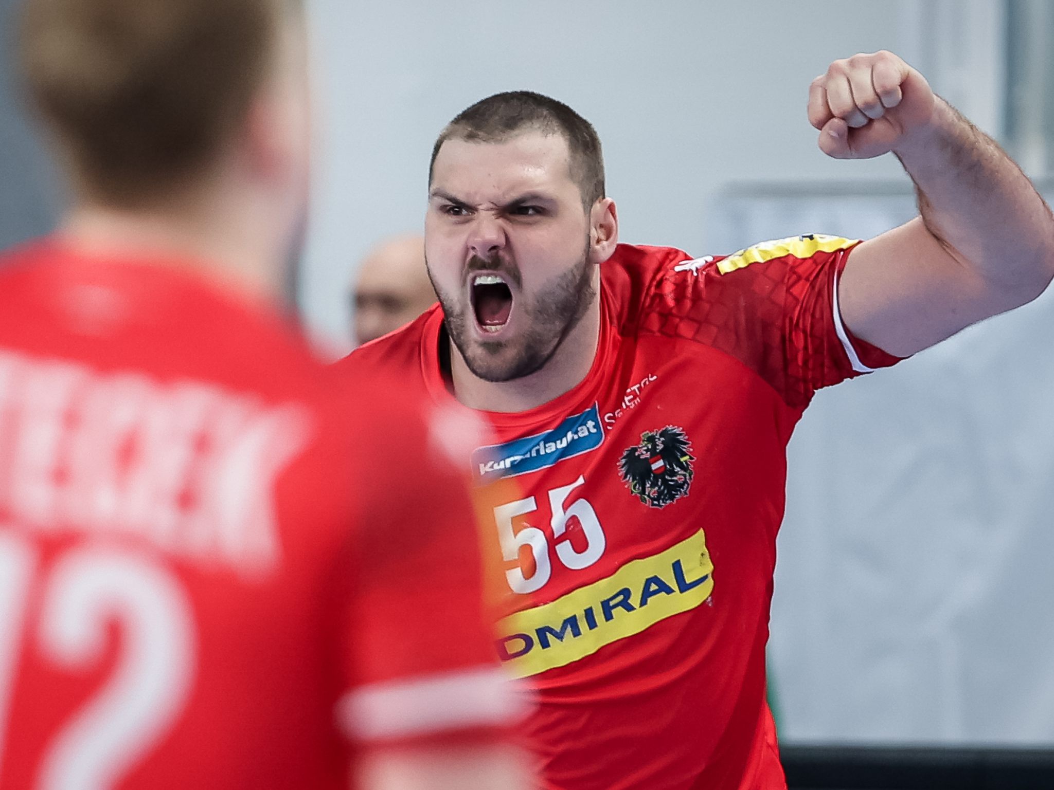 KReisläufer Tobias Wagner will auch am Sonntag in Brgeenz gegen die Färöer-Inseln jubeln. KReisläufer Tobias Wagner will auch am Sonntag in Brgeenz gegen die Färöer-Inseln jubeln.