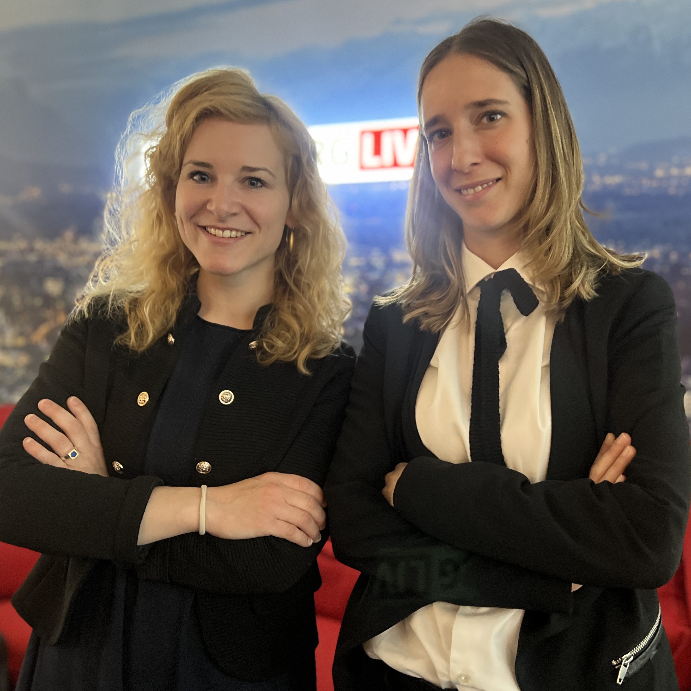 SPÖ-Frauensprecherinnen Eva-Maria Holzleitner und Stefanie Mattei in der VOL.AT-Redaktion.