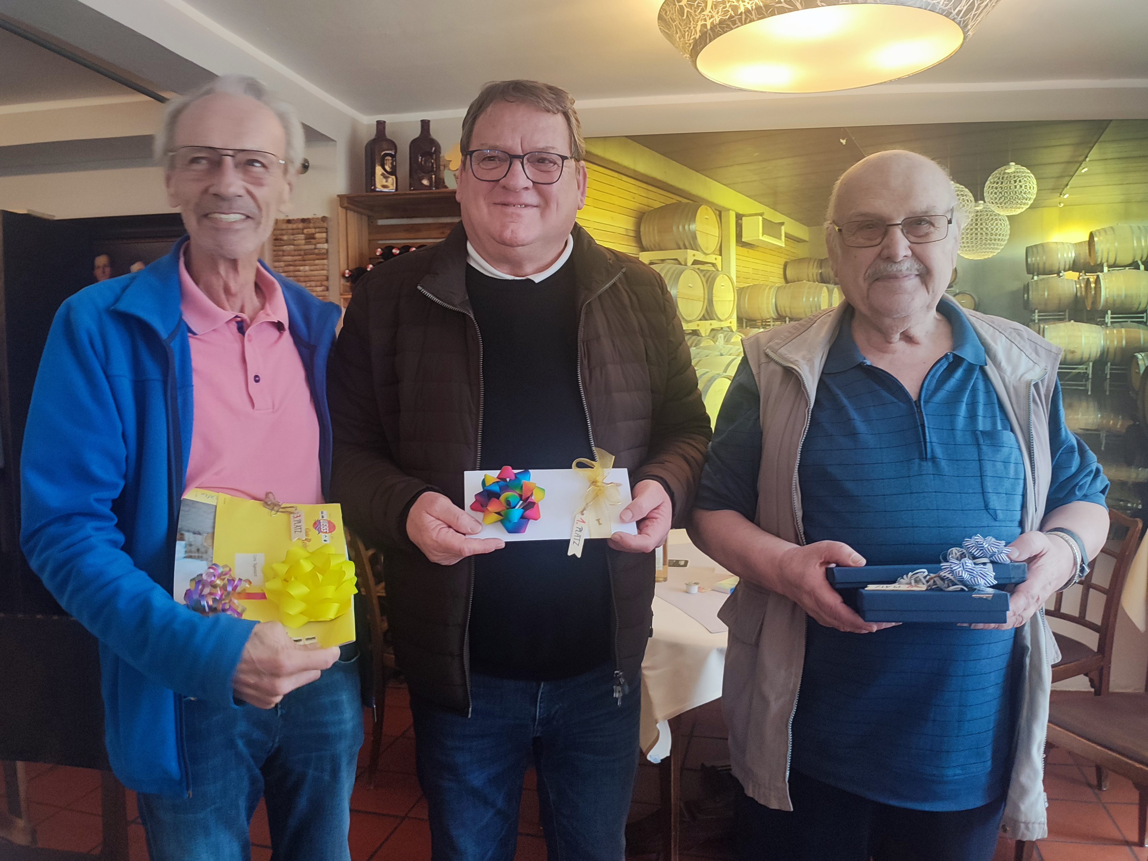 Die ersten 3 Gewinner